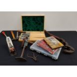 SELECTION OF VARIOUS TOOLS including boxed and loose masonry and metal drill bits, large gauge