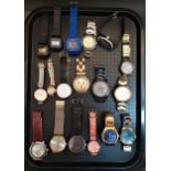 SELECTION OF LADIES AND GENTLEMEN'S WRISTWATCHES including Casio, Hugo Boss, Swatch, Guess, Ice