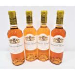 FOUR BOTTLES OF 2011 CHATEAU RABAUD-PROMIS PREMIER GRAND CRU CLASSE SAUTERNES 37.5cl & 13% (4)