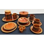 HORNSEA POTTERY BREAKFAST/DINNER SERVICE decorated in the Heirloom pattern, comprising bowls, dinner