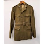 BRITISH ARMY NUMBER 2 DRESS UNIFORM comprising a jacket size 27 and trousers, with the badges of the