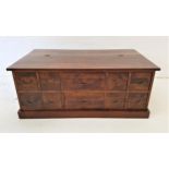 NEXT TEAK CENTRE TABLE/CHEST the rectangular top with a part hinged lift up section and an