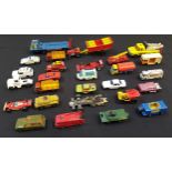 SELECTION OF DIE CAST VEHICLES including Corgi, Matchbox, Britains, Lesney, Majorette, Lone Star and