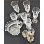 SELECTION OF CRYSTAL AND OTHER GLASSWARE including twelve Edinburgh Crystal water glasses, six