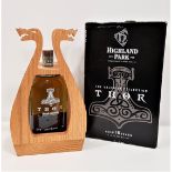HIGHLAND PARK THOR A bottle of Highland Park Thor 16 Year Old Single Malt Scotch Whisky, the first