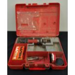 HILTI DX 100L RIVET DRIVER hand operated with a fitted carry case and extra rivets