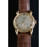 GENTLEMAN'S VACHERON & CONSTANTIN GENEVE EIGHTEEN CARAT GOLD CASED WRISTWATCH circa 1950s, the