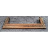 MOULDED WOOD FIRE CURB 113.5cm wide