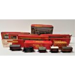 SELECTION OF HORNBY OO GAUGE comprising a large amount of track, boxed liner train wagon with