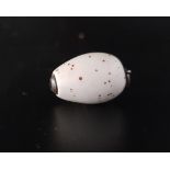 RARE SAMPSON MORDAN NOVELTY 'BIRD'S EGG' PROPELLING PENCIL the painted porcelain body around the