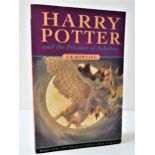 HARRY POTTER AND THE PRISONER OF AZKABAN by J.K. Rowling, paperback first edition from 1999