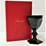 BACCARAT CRYSTAL HARCOURT DARKSIDE 'IMPARFAIT' GOBLET designed by Philippe Starck, the knopped