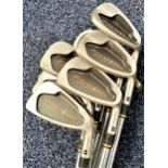 SELECTION OF GOLF CLUBS by Power Bilt, including a 1, 3, 4, 5, 6, 7, 8 and 9 iron, sand wedge, pitch