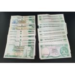 LARGE SELECTION OF SCOTTISH AND ENGLISH £1 NOTES comprising the Royal Bank of Scotland (1982-86
