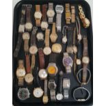 LARGE SELECTION OF LADIES AND GENTLEMEN'S WRISTWATCHES Mostly vintage including, LIP, Helvetia,