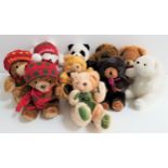 SET OF TEN HARRODS BEARS from 1986, 1987, 1988, 1989, 1990, 1991, 1992, 1993, 1994 and 1995 (10)