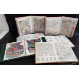 SELECTION OF WORLD STAMPS IN ALBUMS including Spanish, British, Polish, Iberian, Maltese,