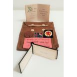 SCOTTISH MILITARY INTREST Allan K. Mill cardboard identity disk and his business cards with