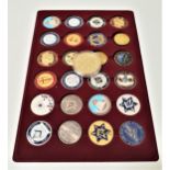 SELECTION OF TWENTY FIVE MASONIC TOKENS with examples from the United States, France, Mount Sinai,