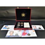 SELECTION OF MOSTLY GOLDEN JUBILLE COMMEMORATIVE COINS AND COIN COVERS comprising three silver proof