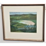 J. MCMILLAN View from Tullochard, Bettyhill, gouache, signed and label to verso, 25cm x 32cm