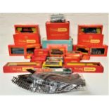 LARGE SELECTION OF BOXED TRI-ANG HORNBY OO GUAGE ENGINES, CARRIAGES AND OTHER ITEMS including R.