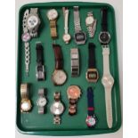 SELECTION OF LADIES AND GENTLEMEN'S WRISTWATCHES including Fossil, Radley, Calvin Klein, Junghans 17