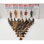 SELECTION OF DEL PRADO 'MEN AT WAR 1914-1945' HAND PAINTED LEAD SOLDIERS all with corresponding