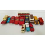 SELECTION OF DIE CAST MODEL VEHICLES examples from Lesney, Dinky, Matchbox, and Corgi, including