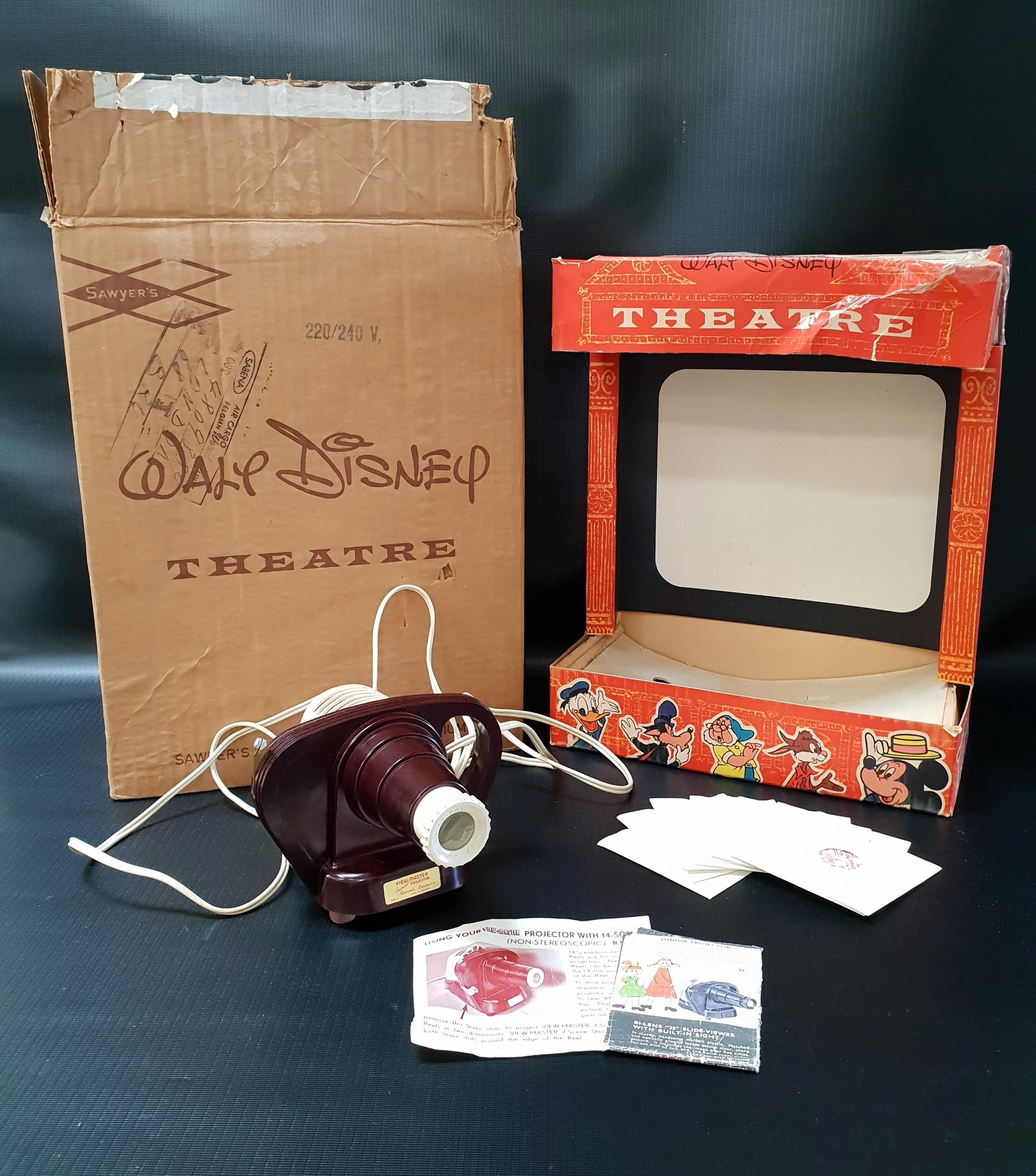 WALT DISNEY VIEW MASTER THEATRE including a mains operated View Master projector, nine Disney