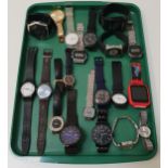SELECTION OF LADIES AND GENTLEMEN'S WRISTWATCHES including Casio, Swatch, Raymond Weil. Lanco, Lige,