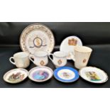 SELECTION OF ROYAL COMMERATIVE WARE including Queen Elizabeth II Diamond Jubilee plate, Golden