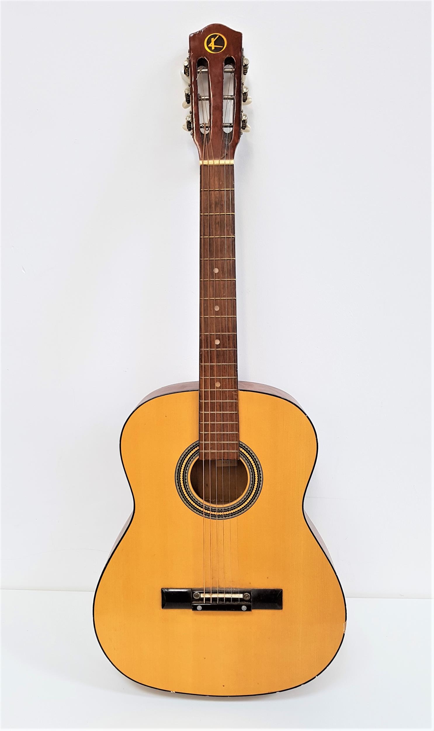 KAY ACCOUSTIC GUITAR model K115, with mother of pearl inlay