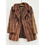 LADIES MINK JACKET three quarter length