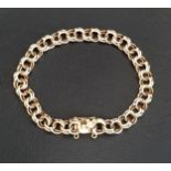 EIGHTEEN CARAT GOLD FANCY LINK BRACELET approximately 17.9 grams