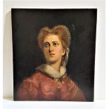 CONTINENTAL SCHOOL Portrait of an 18th century lady, oil on canvas, 59cm x 53cm