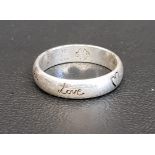 GUCCI 'BLIND FOR LOVE' SILVER RING size 19