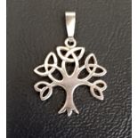 TEN CARAT GOLD PIERCED TREE DESIGN PENDANT approximately 1 gram