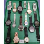 SELECTION OF LADIES AND GENTLEMEN'S WRISTWATCHES including Citizen Eco-Drive, Casio, Emporio Armani,