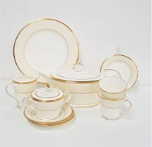 NORITAKE TEA SET decorated in the White Palace pattern, comprising six cups and saucers, six side