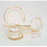 NORITAKE TEA SET decorated in the White Palace pattern, comprising six cups and saucers, six side