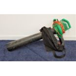 PP1800 GARDEN BLOWER and vacuum, with collection bag, shoulder strap and long mains lead