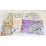MILITARY INTREST R.A.F. Edition Ordnance Survey map of The Forth and Tay, together with two German