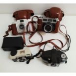 SELECTION OF CAMERAS including a Kodak Brownie 127, Kodak Instamatic 25, Yashica Minister and an