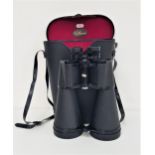 PAIR OF HILKINSON FIELD GLASSES with 20x80 magnification in a fitted case