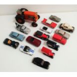SELECTION OF DIE CAST VEHICLES from Corgi, Dinky, Lledo, Burago, Ya T Ming and an Arnold tin plate