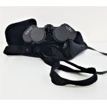 PAIR OF I.R.OPTICS FIELD GLASSES with 7x50 magnification and a rubber coated body, in a soft shell