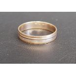 FOURTEEN CARAT GOLD WEDDING BAND with Polish hallmarks, ring size 1 and approximately 3.9 grams