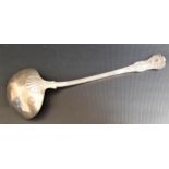 VICTORIAN SILVER LADLE in the Kings pattern, London 1842 by Joseph and Albert Savory, 344g/12.1oz