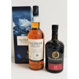 TWO BOTTLES OF SINGLE MALT SCOTCH WHISKY comprising one bottle of Bunnahabhain small batch distilled